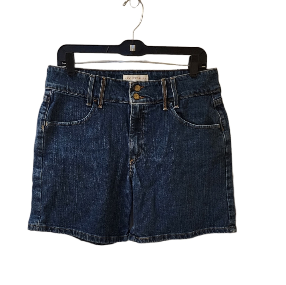 Levi's White Tab Blue Jean Shorts Size 10